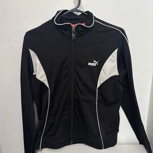 Puma Black and White Zip-Up Jacket